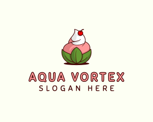 Organic Ice Cream Yogurt logo design