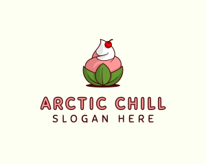 Organic Ice Cream Yogurt logo design