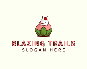 Organic Ice Cream Yogurt logo design