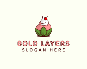 Organic Ice Cream Yogurt logo design