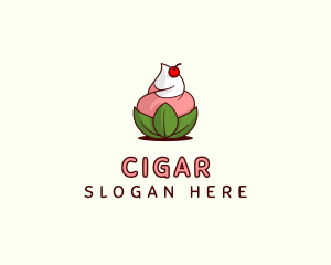 Organic Ice Cream Yogurt logo design