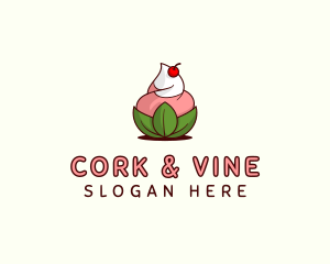 Organic Ice Cream Yogurt logo design