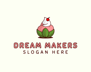 Organic Ice Cream Yogurt logo design