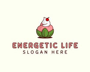 Organic Ice Cream Yogurt logo design