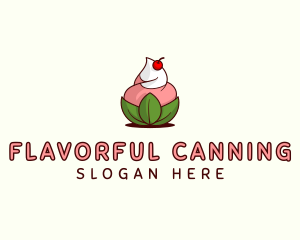 Organic Ice Cream Yogurt logo design