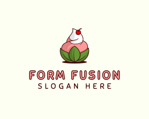 Organic Ice Cream Yogurt logo design