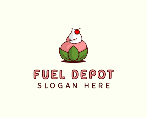 Organic Ice Cream Yogurt logo design