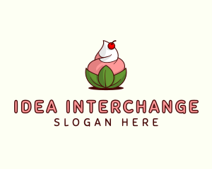 Organic Ice Cream Yogurt logo design