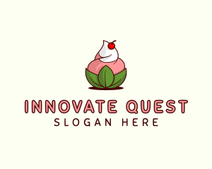 Organic Ice Cream Yogurt logo design