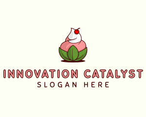 Organic Ice Cream Yogurt logo design