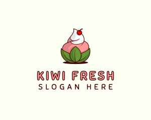 Organic Ice Cream Yogurt logo design