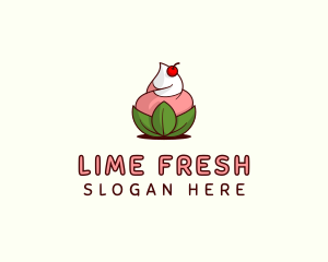 Organic Ice Cream Yogurt logo design