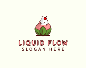 Organic Ice Cream Yogurt logo design