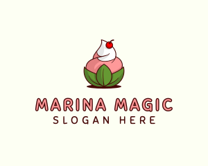 Organic Ice Cream Yogurt logo design