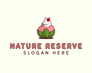 Organic Ice Cream Yogurt logo design