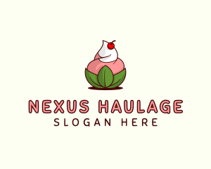 Organic Ice Cream Yogurt logo design