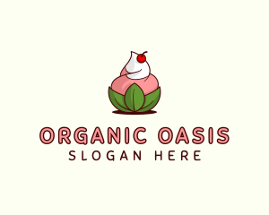 Organic Ice Cream Yogurt logo design