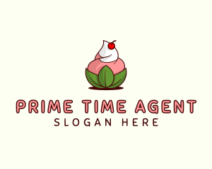 Organic Ice Cream Yogurt logo design