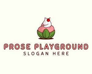 Organic Ice Cream Yogurt logo design