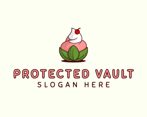 Organic Ice Cream Yogurt logo design