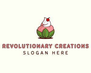 Organic Ice Cream Yogurt logo design