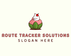 Organic Ice Cream Yogurt logo design