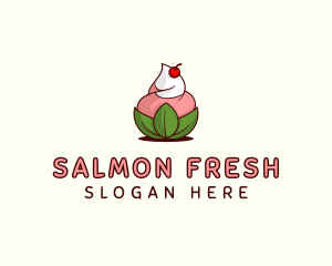 Organic Ice Cream Yogurt logo design