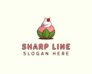 Organic Ice Cream Yogurt logo design