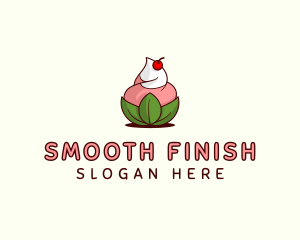 Organic Ice Cream Yogurt logo design