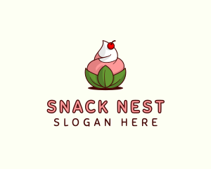 Organic Ice Cream Yogurt logo design