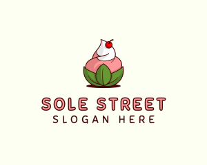 Organic Ice Cream Yogurt logo design