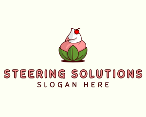 Organic Ice Cream Yogurt logo design