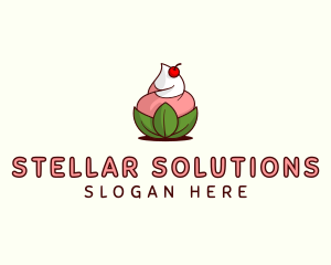 Organic Ice Cream Yogurt logo design