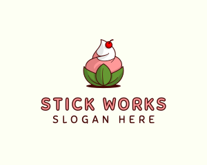 Organic Ice Cream Yogurt logo design