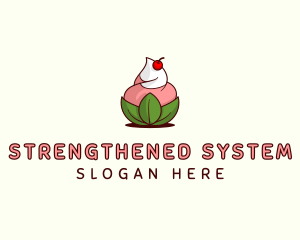 Organic Ice Cream Yogurt logo design