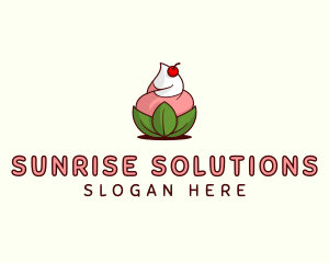 Organic Ice Cream Yogurt logo design