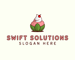 Organic Ice Cream Yogurt logo design