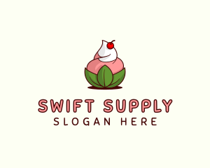 Organic Ice Cream Yogurt logo design