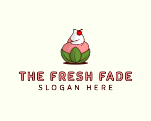 Organic Ice Cream Yogurt logo design