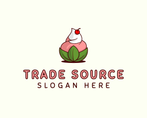 Organic Ice Cream Yogurt logo design