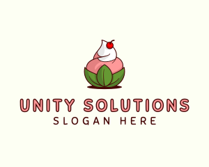 Organic Ice Cream Yogurt logo design