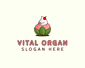 Organic Ice Cream Yogurt logo design