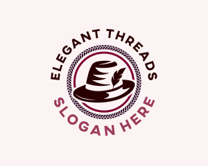 Feather Fedora Hat logo