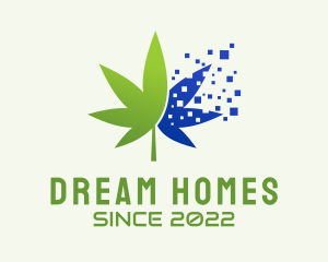 Digital Pixel Marijuana  logo