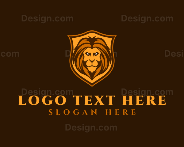 Lion Beast Shield Logo