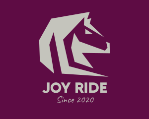 Gray Wild Horse logo design