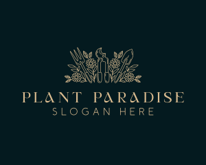 Floral Plant Gardening logo design