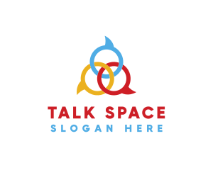 Multicolor Speech Bubbles logo