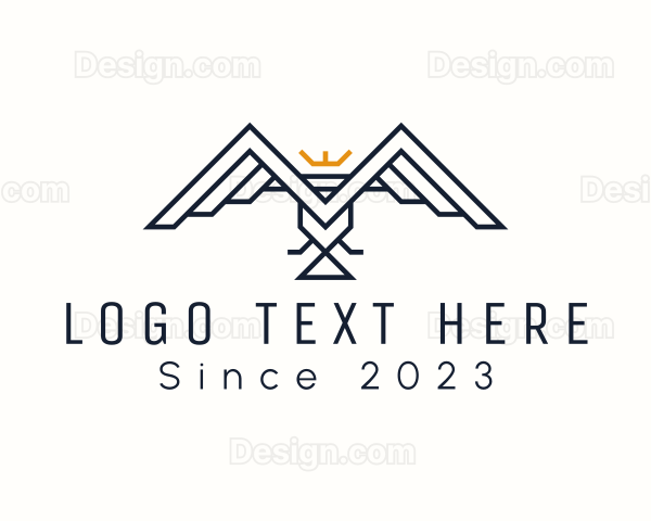 Geometric Royal Bird Logo