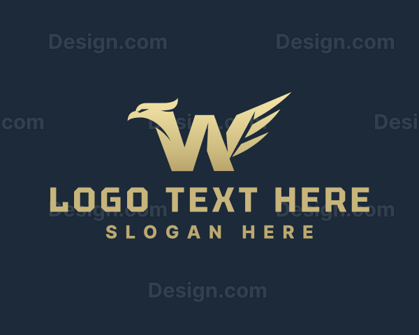 Falcon Wings Agency Letter W Logo